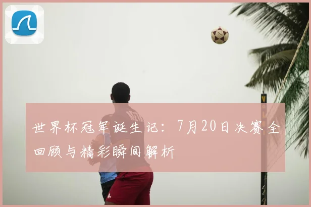 世界杯冠军诞生记：7月20日决赛全回顾与精彩瞬间解析